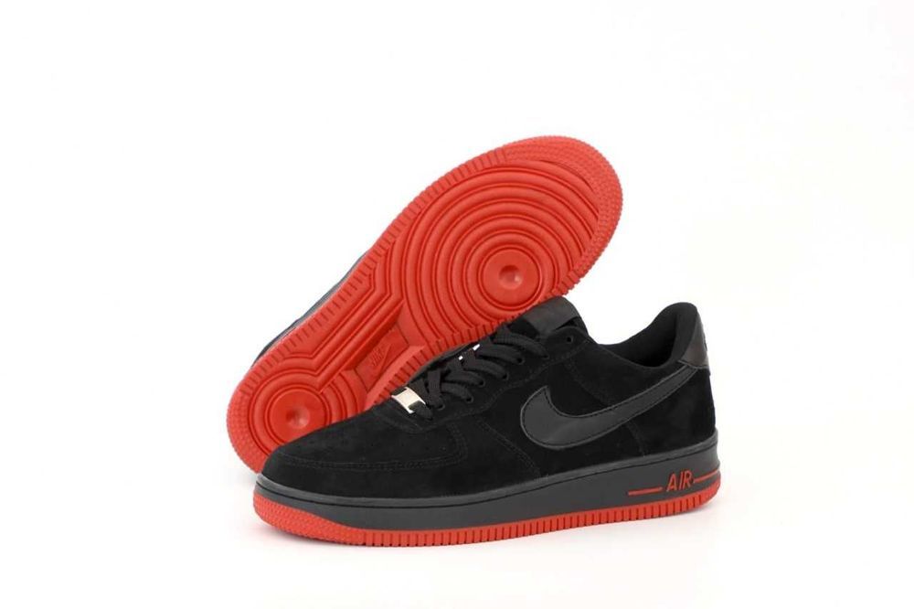 Кросівки Nike Air Force 1 Low black/red premium