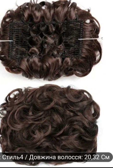 накладна заколка з кучерями, штучне волосся