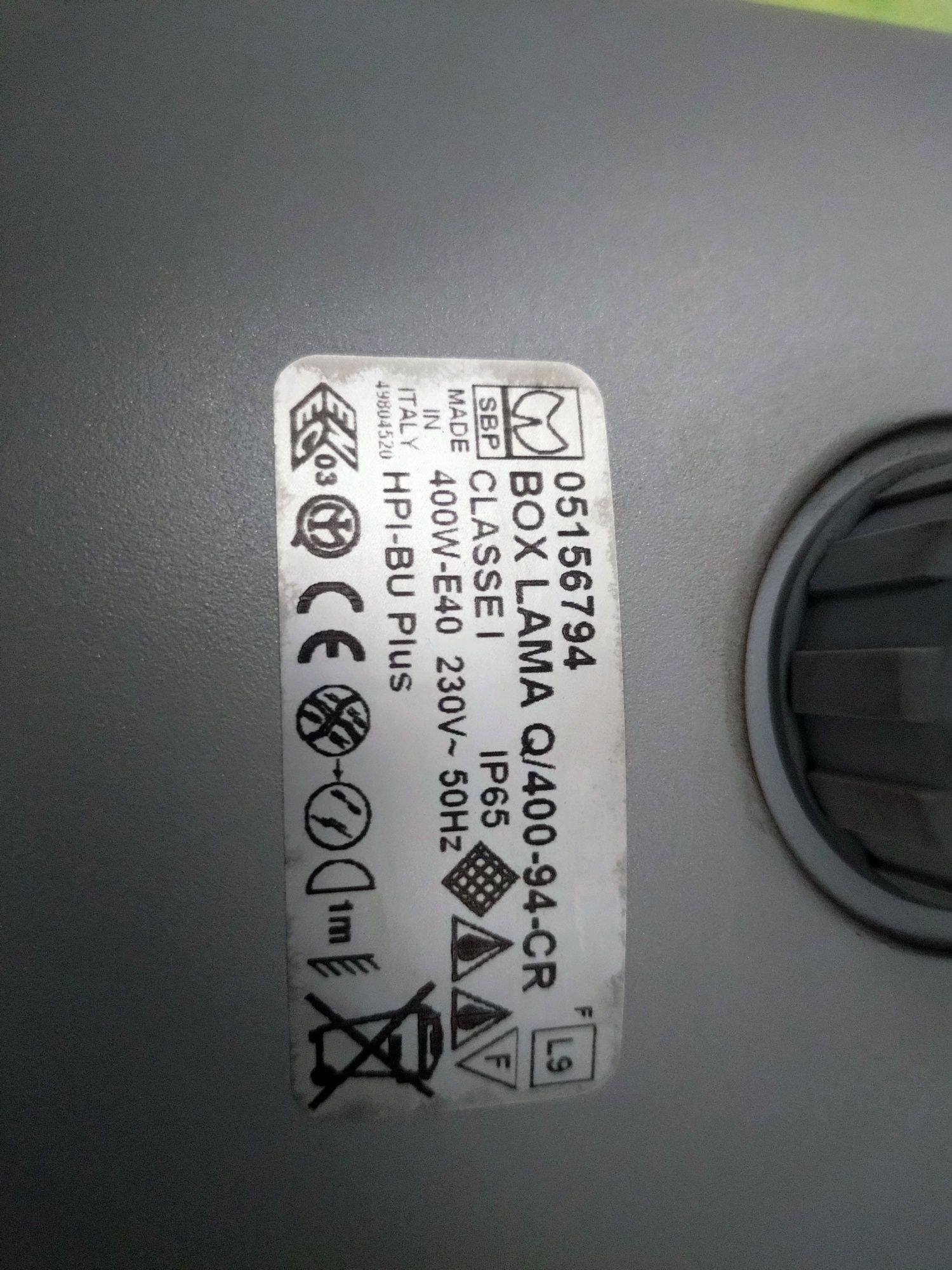 Lampa, halogen przemysłowy