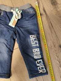 Joggers jeansy size 92 NOWE