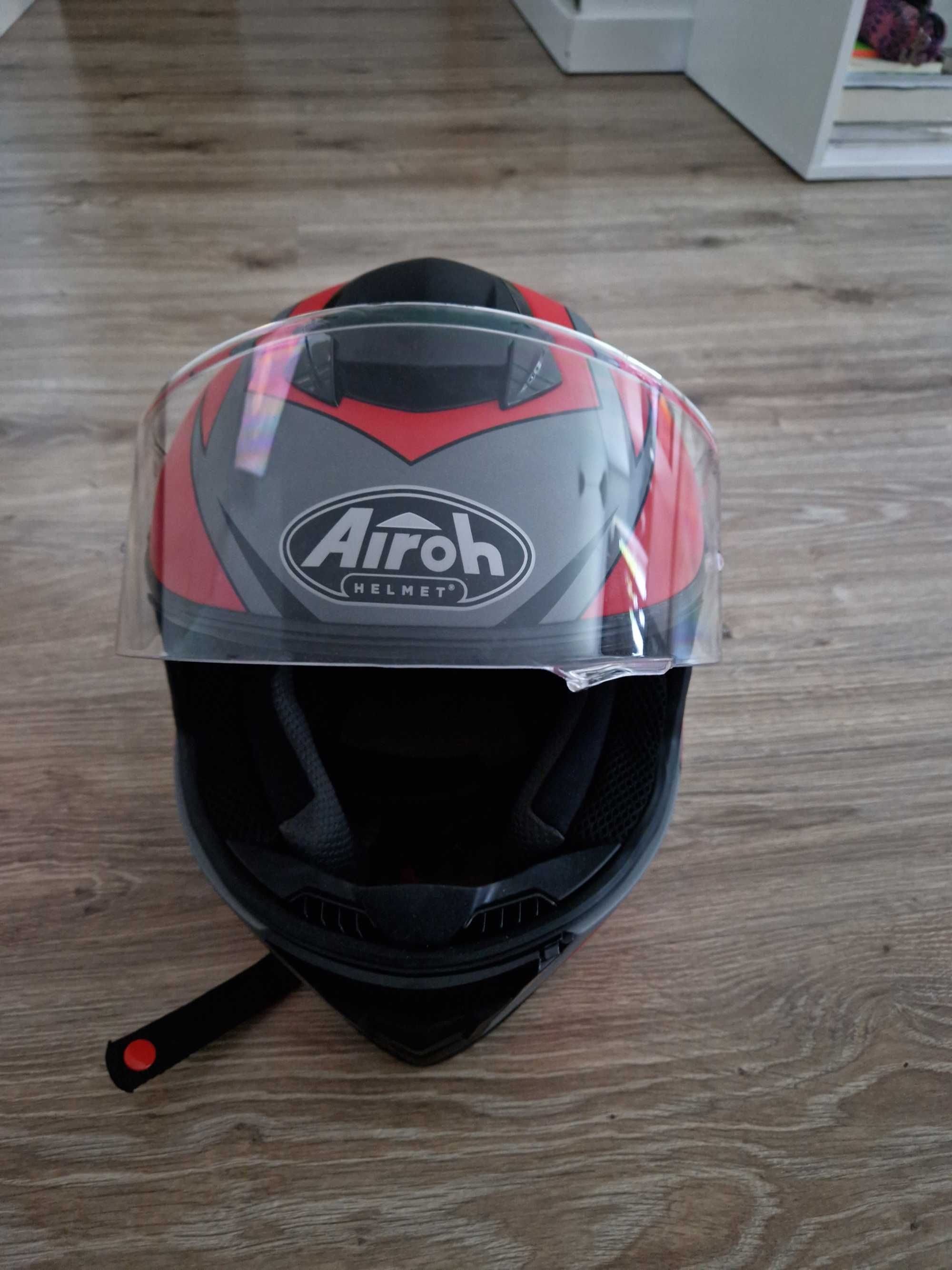 Kask motocyklowy bez wypadkowy airoh helmet Airoh ST501 Type Red Matt