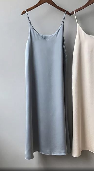 Платье нежно голубое