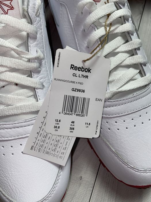 Кроссовки кожаные Reebok 46 мужские