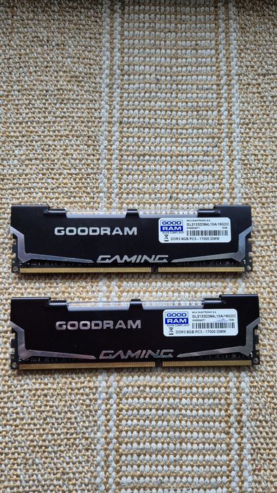 ZESTAW 2 x pamięć RAM GoodRAM DDR3 8GB PC3 17000 dimm