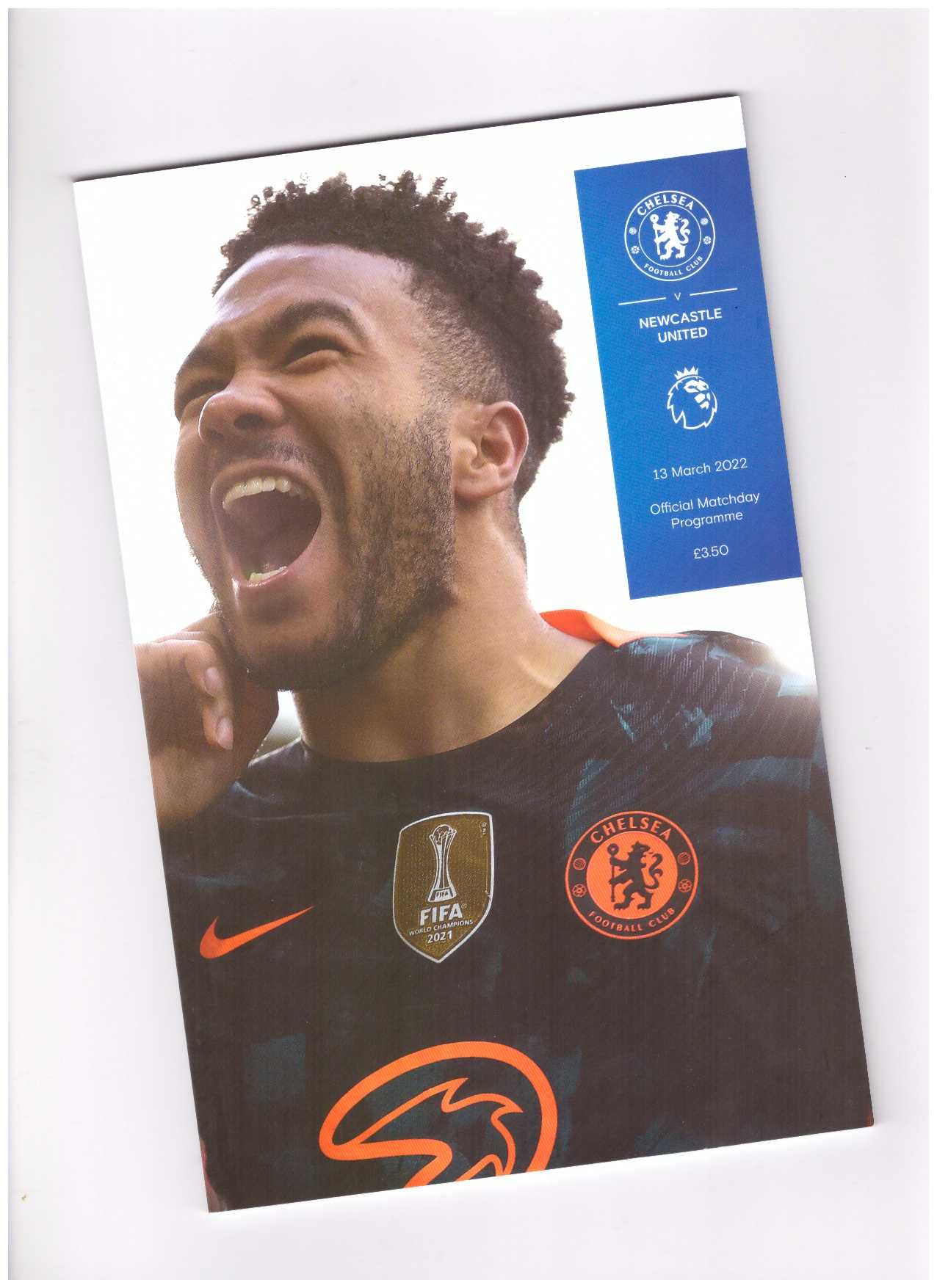 Program meczowy Chelsea - Newcastle 2022 r.