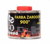 FARBA lakier ŻAROODPORNA do kominka pieca grilla Czarna Grafitowa