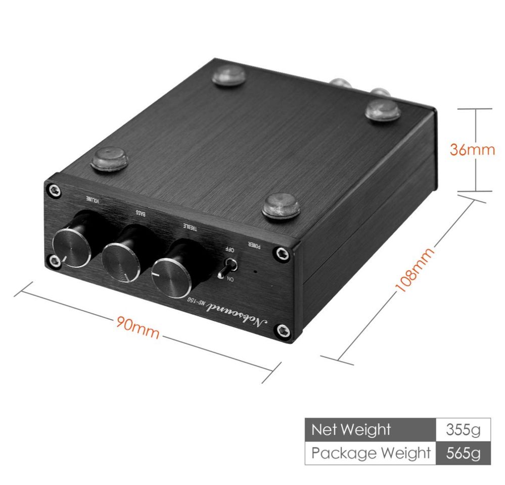Nobsound TPA3116 Wzmacniacz cyfrowy Bluetooth 5.0