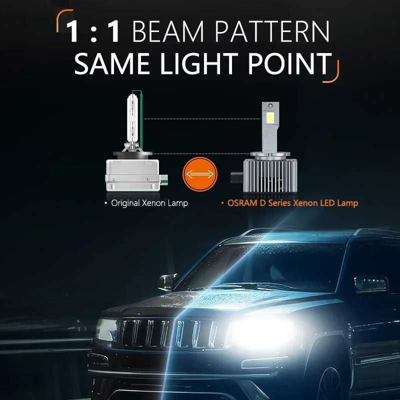 Лед Лампочки LED Osram D3S Plug&Play заміна ксенонових ламп Canbus