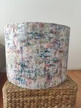 Abajur em Veludo Florido Novo - 40cm