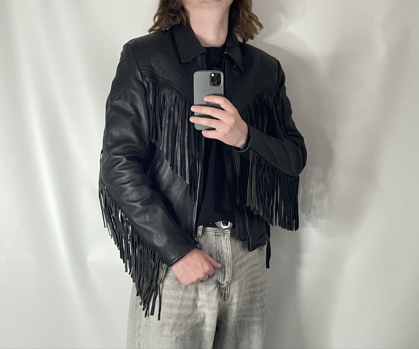 Винтаж кожанка мотокуртка IXS М шкіря куртка байкерська Indian Harley