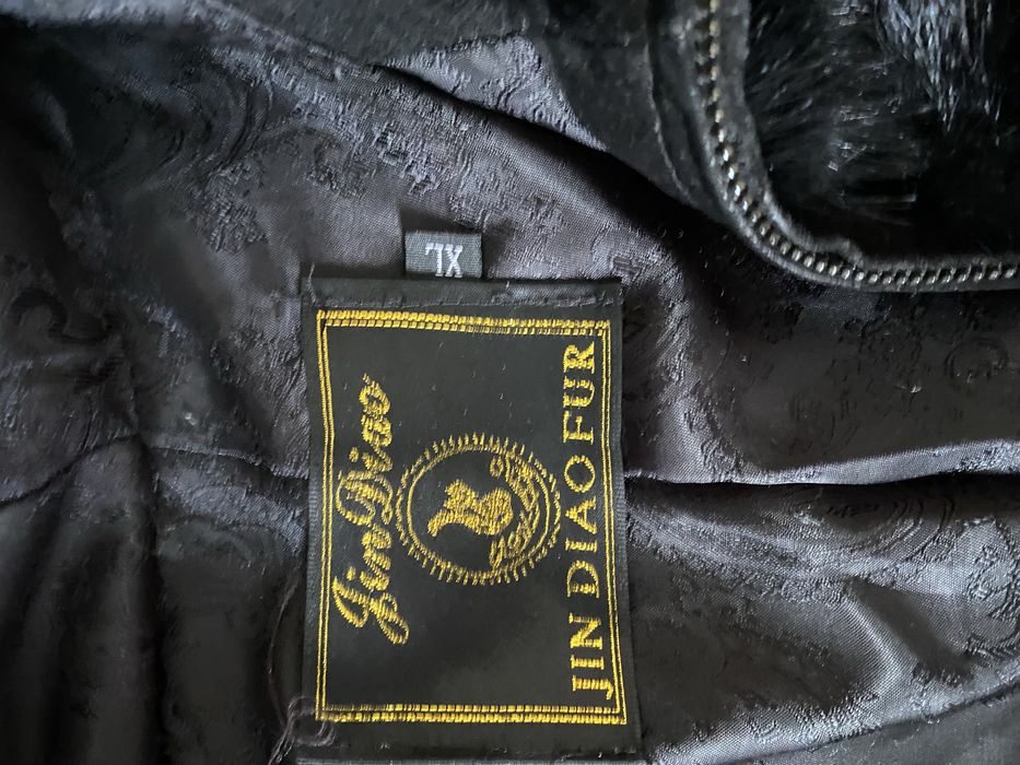 натуральна шуба хвостики норки, розмір XL на худу жінку