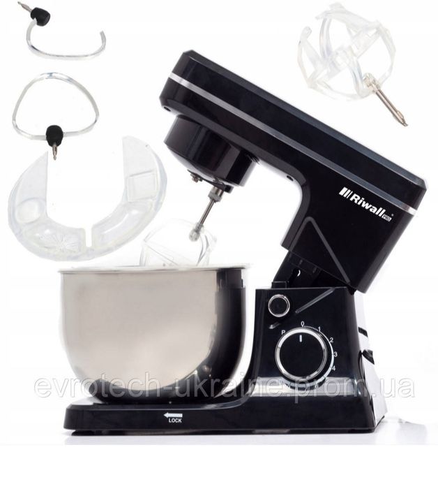 Планетарний міксер 5 літрів з підігрівом RIWALL-PRO 2500W Чехія