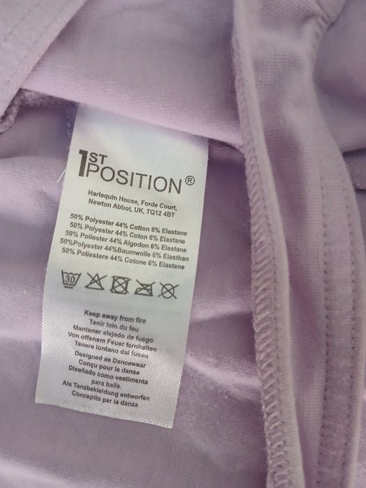 Casaco ballet lilás 1st position tamanho 3A XL