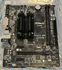 Płyta główna ASRock J4105M z wbudowanym procesorem - używana, komplet.