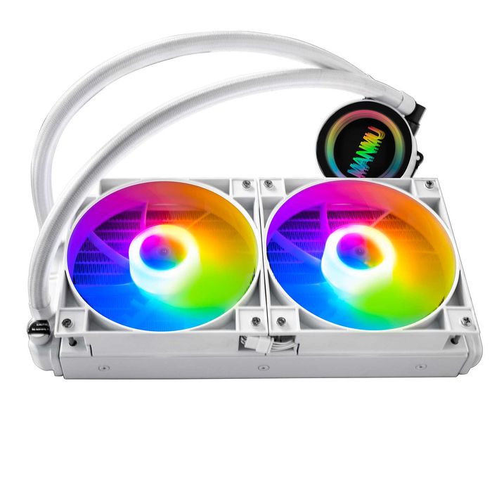 Водянка СЖО Manmu Біла ARGB 240мм White Intel AMD AM4 AM5 Intel s1700