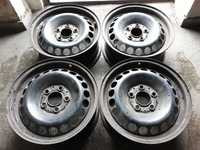 Komplet felg stalowych 15 cali oryginalne MERCEDES 5x112, otwór 66,6.