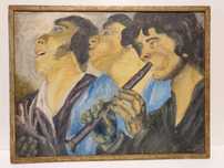 Músicos - Pintura em óleo sobre tela - assinada