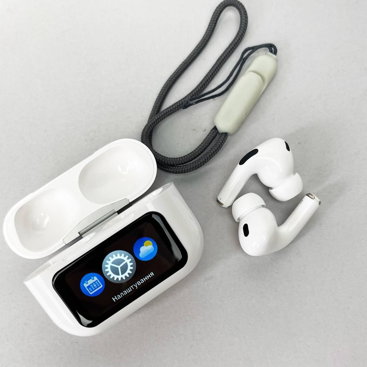 Купити безпровідні Bluetoothі навушники AirPods Pro 2 здисплеєм ХІТ202