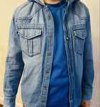 Koszula denim z kapturem 134/142