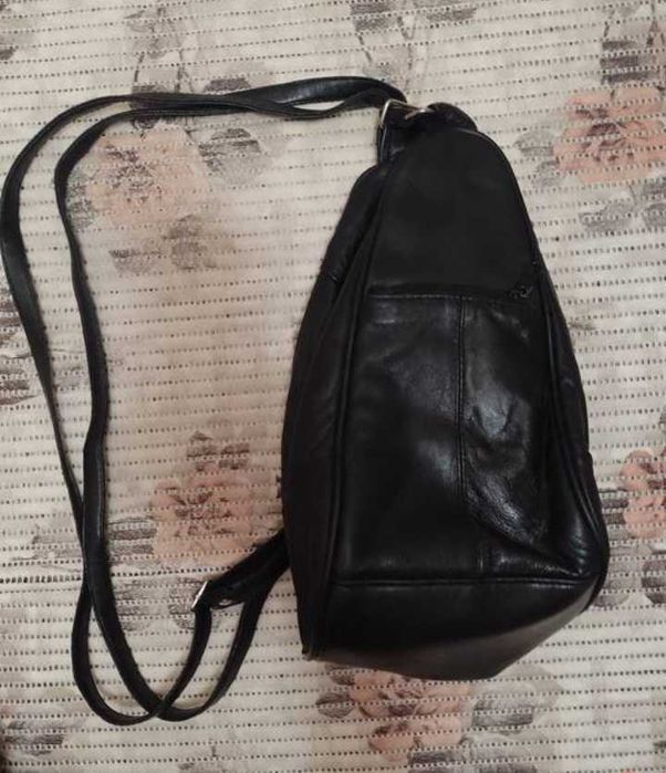 Hiszpański, skórzany plecak z Madrytu, torebka nerka, Vintage