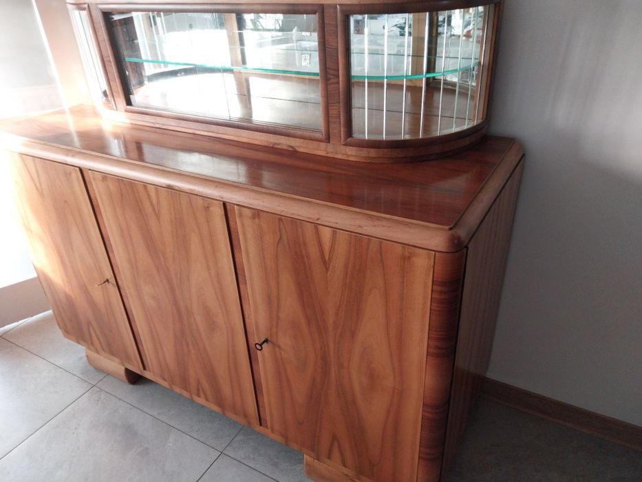 Regał witryna PRL po renowacji