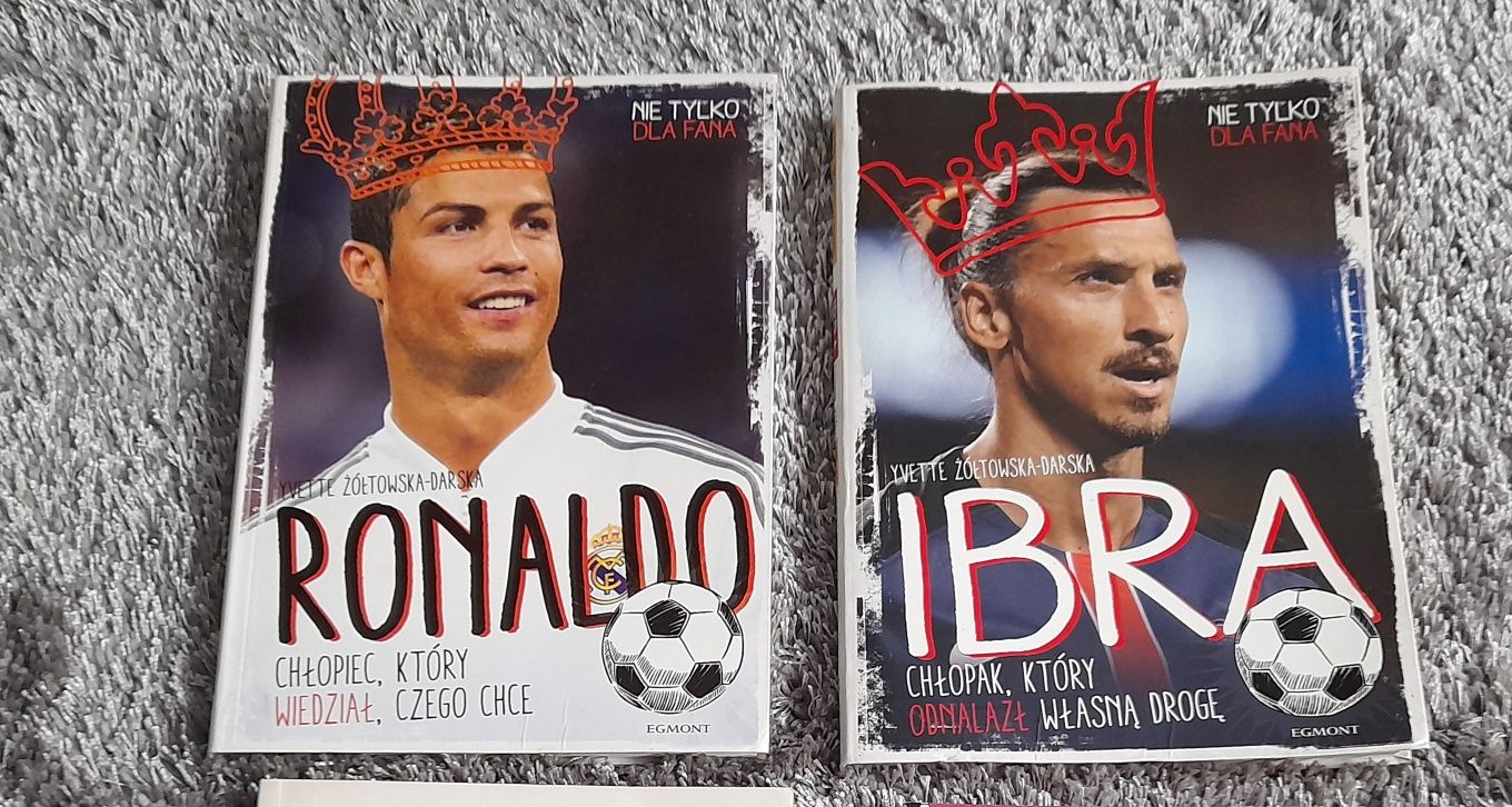 Książki Ronaldo Piłka nożna. 4 Książki + Komiks. Zobacz!