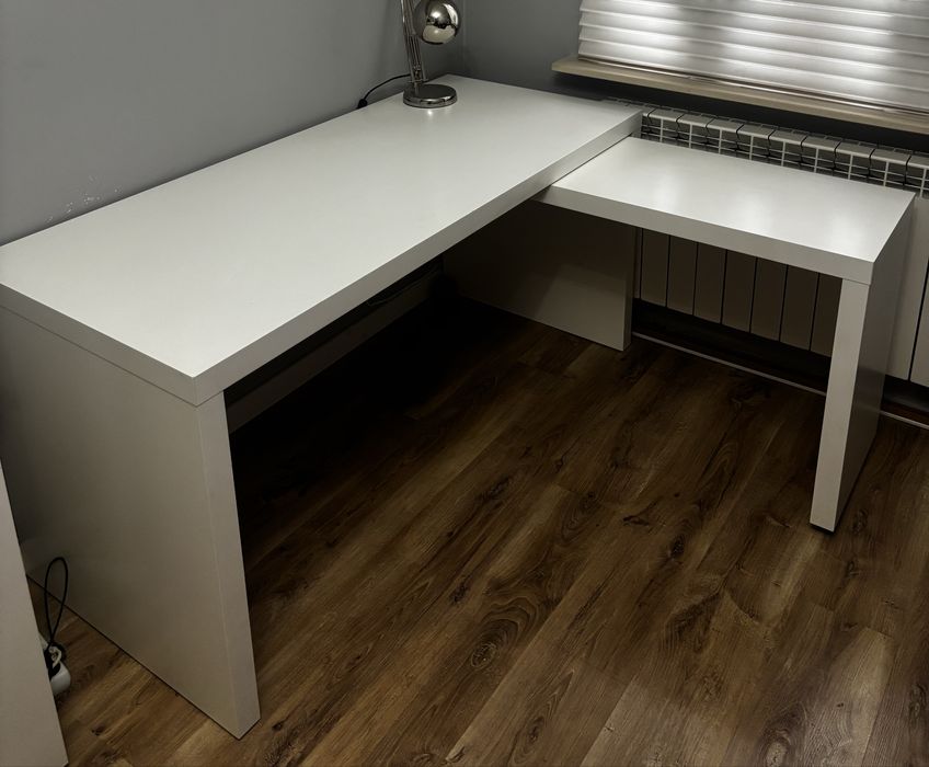 Biurko narożne wysuwane obustronne ikea