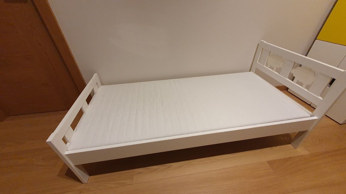 Łóżko dziecięce Ikea Kritter 160x70 z materacem