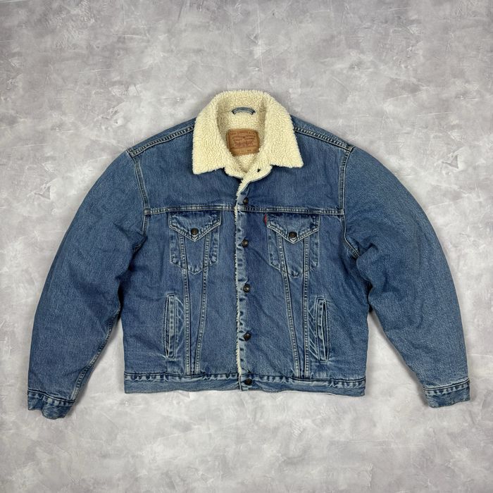 Чоловіча джинсова куртка, шерпа Levis
