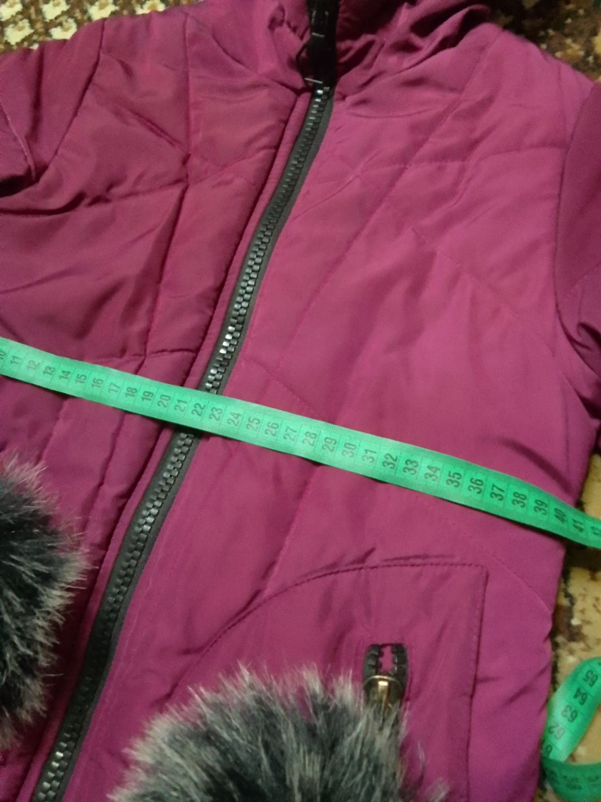 Зимнее пальто для девочки рост  128-134см. 7-9 лет.