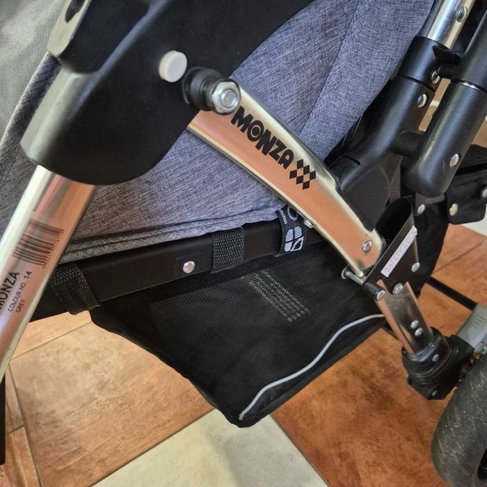 Візочок прогулянковий коляска  Quatro Monza.Сірий.