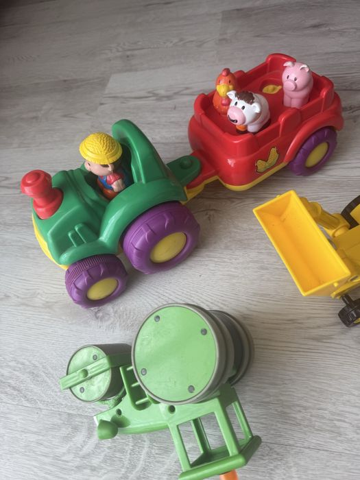 Zestaw pojazdów dla chłopca traktor koparka walec
