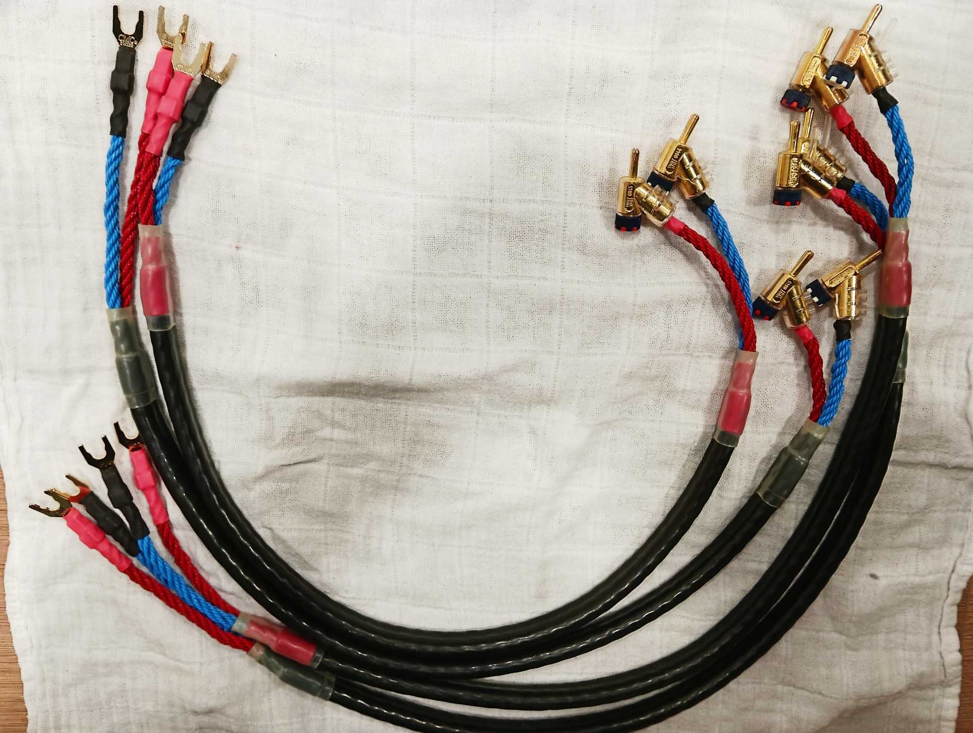 Dois pares de cabos dpa / deltec Black Sixteen 75cms