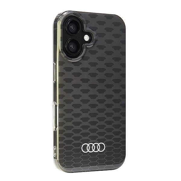 Etui Audi IML Stitching Pattern MagSafe na iPhone 16/6.1" - czarne