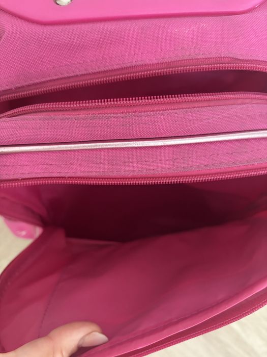 Plecak Barbie różowy dla dziewczynki walizka na kółkach