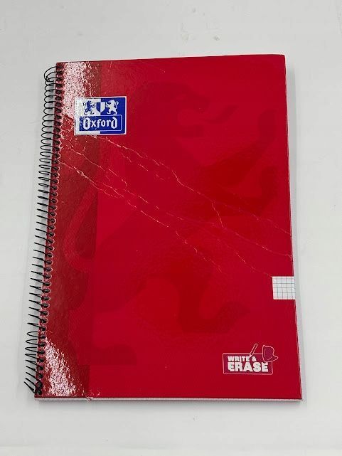 oxford zeszyt spiralny a4 80 kartek kratka 4x4  twarda okładka