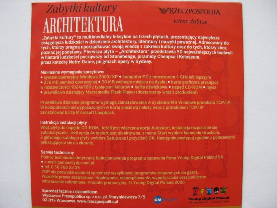 płyta CD zabytki kultury Architektura
