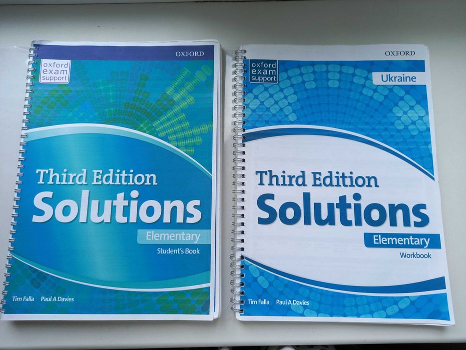 Solutions Elementary Students Book Workbook 3rd edition Oxford зошит