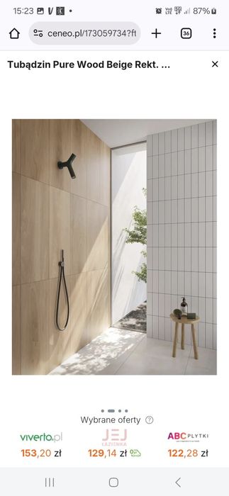 Glazura Pure Wood Beige Tubądzin