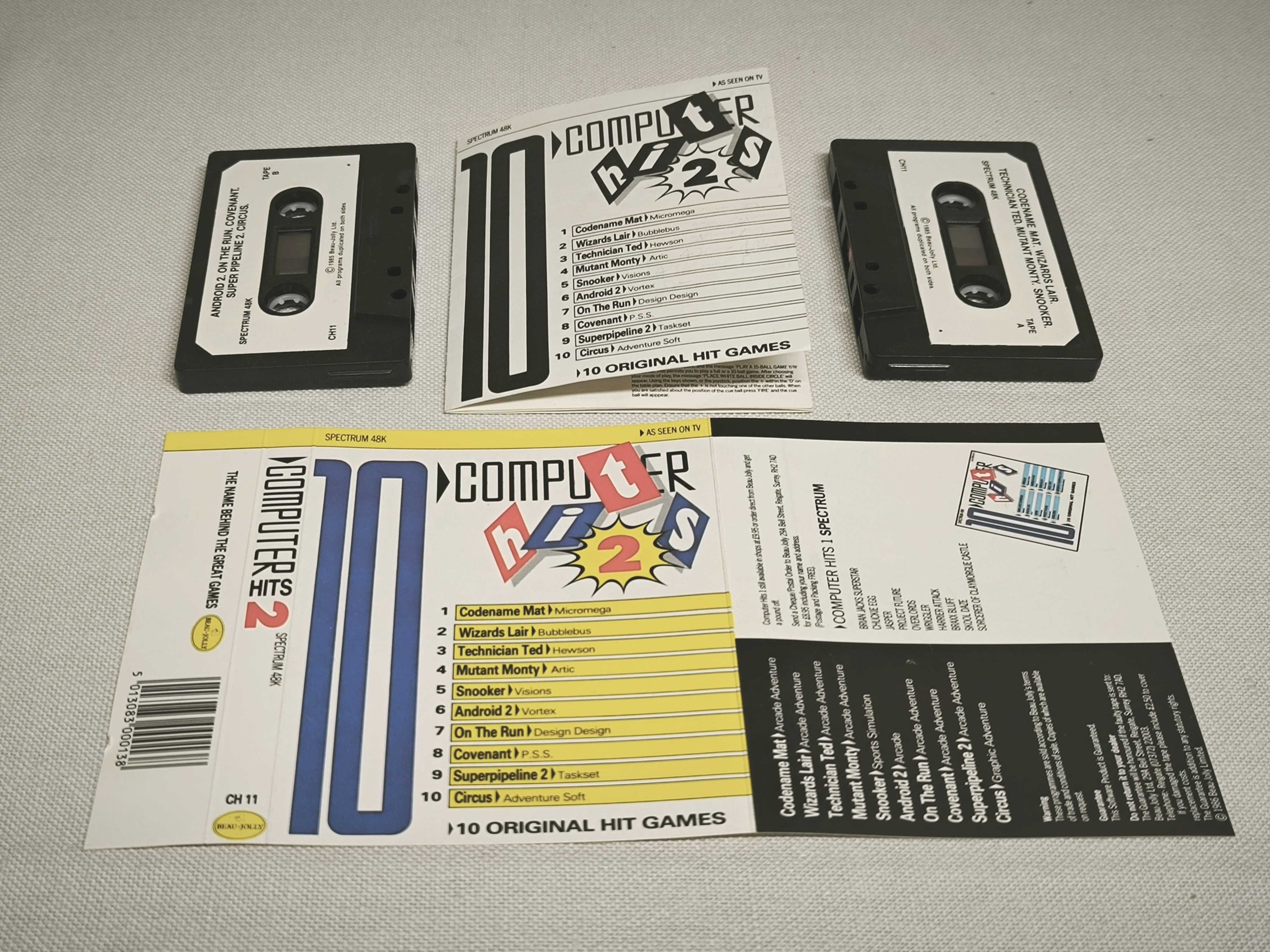 Zestaw gier dla ZX Spectrum Sinclair BOX Beau-Jolly 1986