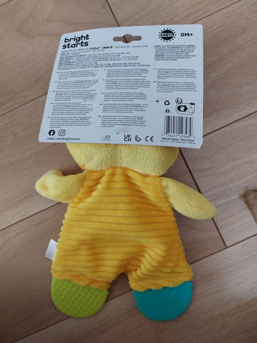 Przytulanka z gryzakiem zabawka sensoryczna żyrafa