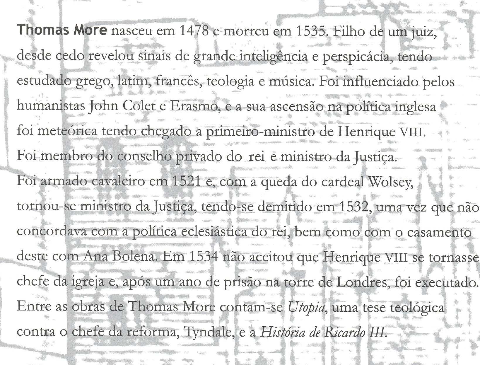 Livro Thomas More Biografia por Peter Ackroyd [Portes Grátis]