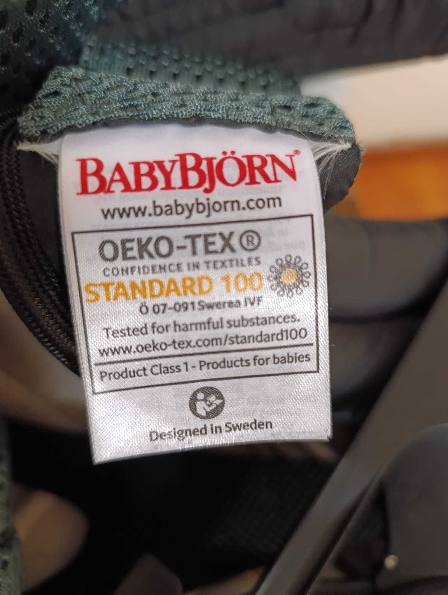 Porta bebés Babybjorn Move Mesh 3D, verde