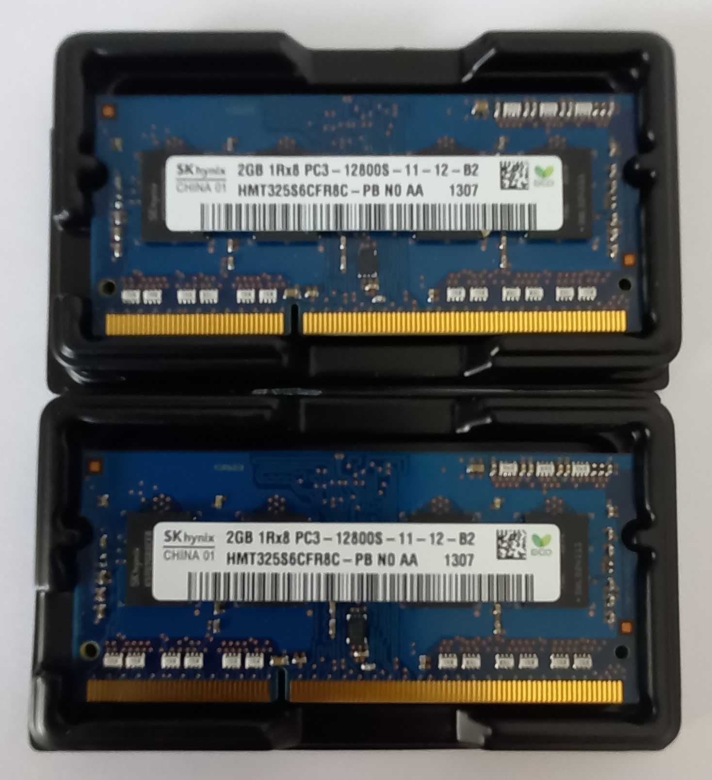 2x Memória RAM SK Hynix 2GB 1RX8 PC3-12800S-11-12-B2