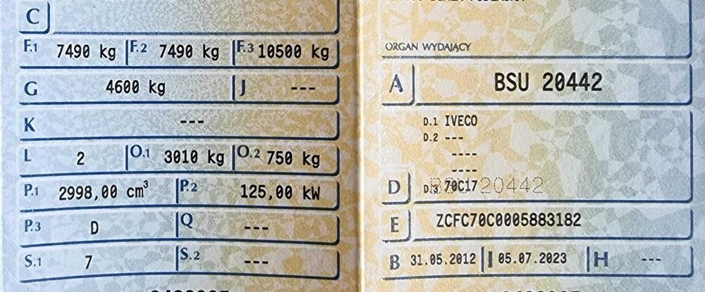 Autolaweta! Pomoc drogowa! Iveco DAILY 70C17