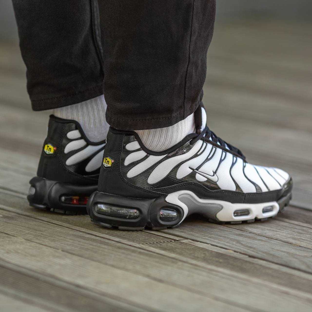 Nike Air Max TN+ Black\White кроссовки мужские nike tn (найк тн)