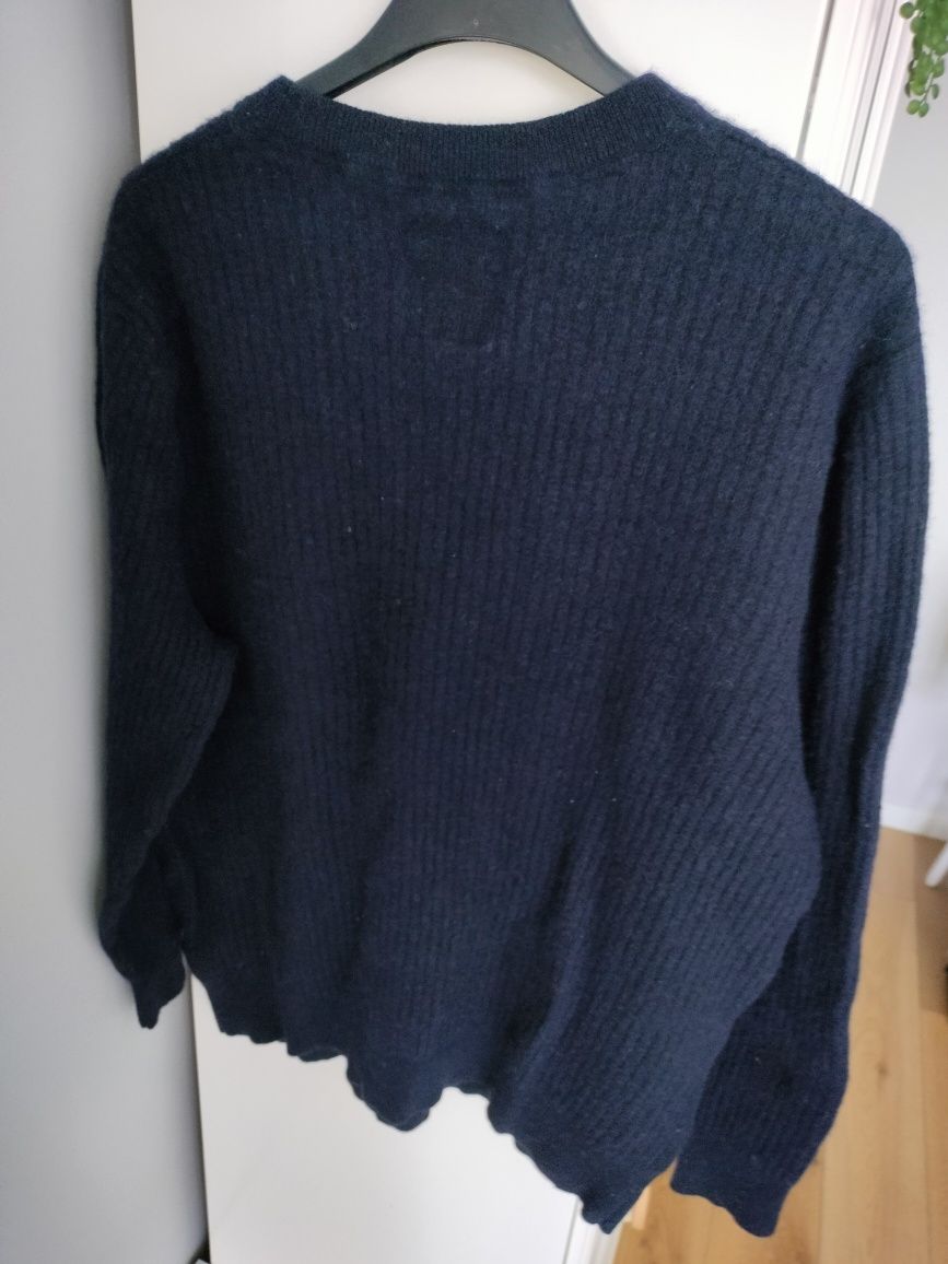 Sweter wełniany męski ciepły XXL wool blend