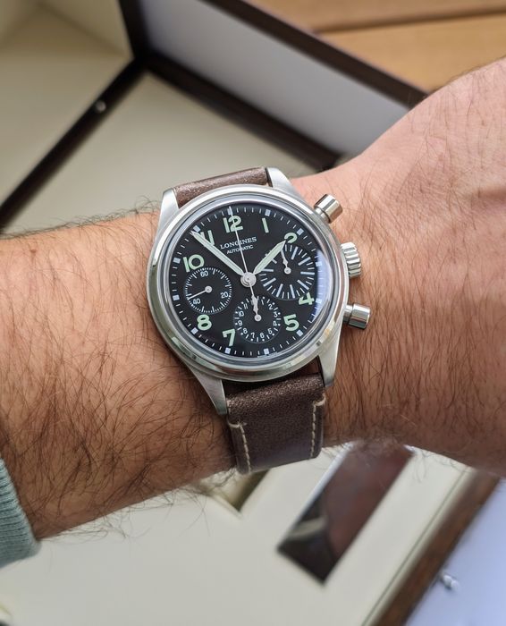 Longines Avigation Big Eye 41mm świeżo po serwisie, komplet