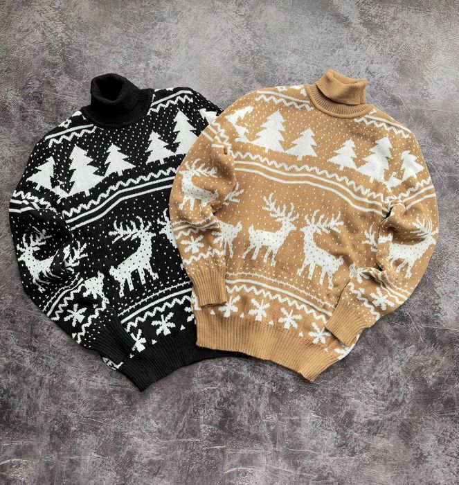 Новорічний светр,светр з оленями,парні новорічні светри, до XXL
