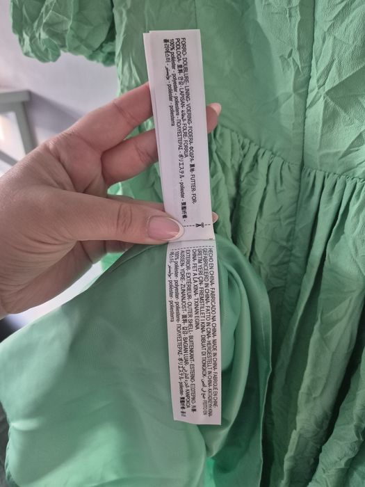 Śliczna krótka sukienka koktajlowa letnia Massimo Dutti Studio s/36 no